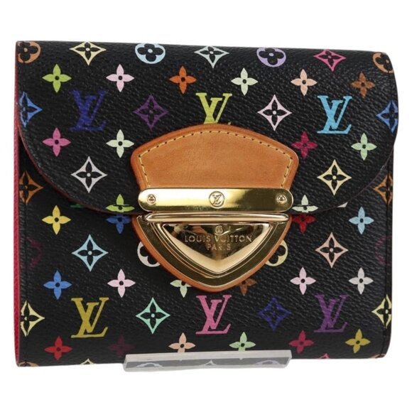 LOUIS VUITTON Multicolor Portefeuille Koala Wallet Black M58087 LV Auth 131831V - Picture 1 of 16